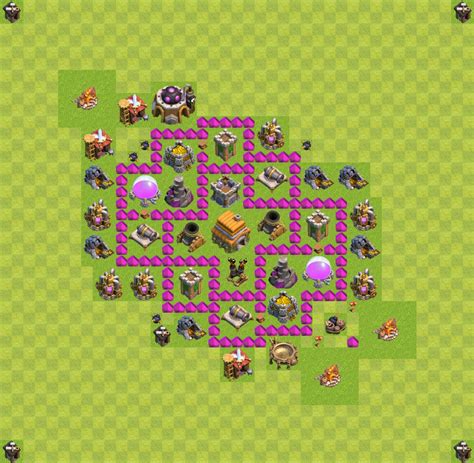 Copy Town Hall Level 6 COC Bases .